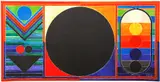 S. H. Raza, Tree, Bindu and Five Elements, 2008, lithograph printed in colors on wove paper, pencil