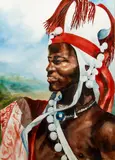 Ruth G. Richardson, The Warrior, 1983, watercolor