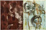 David Salle, Single plate from The Canfield Hatfield Suite, 1989, soft-ground, aquatint with photo etching on Somerset paper