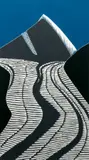 Arnold Shives, River of Ice Kluane, color, linocut