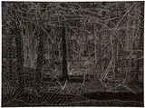 Abstract Forest by Alan Tinley, 1978, etching on Arches paper, offered Mar 2021
