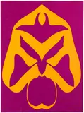 Jack Youngerman, Untitled Abstract in purple and yellow, 1970, color