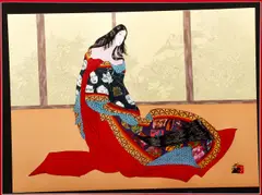 Hisashi Otsuka, Japanese Woman, 1988, mixed media print