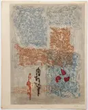 Dense Tsu (Legend), 1960, color woodblock, 23 x 17.2 inches by Shinagawa Takumi, pencil, offered Feb 2021