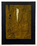 Tajima Hiroyuki, Works - Yellow, 1976, color woodblock, 22.5 x 18 inches