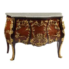 Untitled by Louis XV Style Doré, bronze mounted commode with granite top, offered Dec 2025