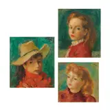 Robert Philipp, three portraits, oils on canvases, including (i) Study of Jan