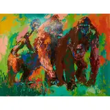 LeRoy Neiman, Gorilla Family, 1980, serigraph, [approximate dimensions -