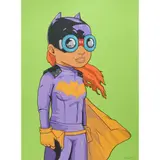 Hebru Brantley, Batgirl (Green), 2018, screenprint, [approximate dimensions -