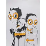 Hebru Brantley, Flynamic Duo, 2017, screenprint, [approximate dimensions -
