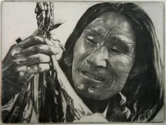 Gilbert Schoenbrod, - ''Hunter''-, drypoint, 1937
