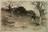 George Henry Smillie, - ''Old New England Orchard''-