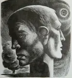 Lynd Ward, - ''Janus''- wood, engraving