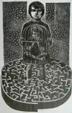 Lynd Ward, - ''Prisoner''- wood, engraving