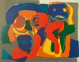 - Untitled- by Karel Appel, lithograph in colors, 1969, offered Dec 2015