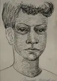 - ''Portrait of A Woman''- by Margaret T. Burroughs, pen and ink on paper, 1965, offered Dec 2015