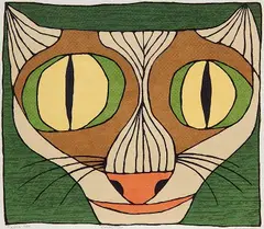 Edward August Landon, - ''Felis Rex''-, silkscreen in colors