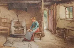 William Harris Weatherhead, - ''Cinderella''-, watercolor on paper