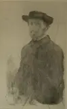 Edgar Degas, - ''Edgar Degas, Par Lui-Meme'' (Delteil 1)-, etching, 1857, from the