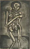 Georges Rouault, - ''Le Mort L'A Pris Comme, Il Sortrait Du Lit D'Orties'' (Wofsy 152)-, aquatint, 1922, from 'Miserere'