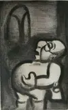 Georges Rouault, - ''Pedagogue'' (Wofsy 294)-, etching and engraving, from the series 'Reincarnations du Pere Ubu'