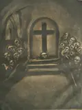Georges Rouault, - ''Celui Oui Croit en Moi, Fet Il Mort Vivra'' (Wofsy 135)-, aquatint, 1923, from 'Miserere'