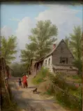 William Rickarby Miller, - ''Figures on A Path''-