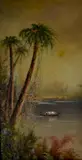Eliza Barchus, - Landscape with Palm Trees-