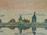 Robert Genn, - ''Mamalilikula Reflection''-, oil on board