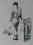 Alexander Brook, - ''In The Studio''-, lithograph