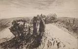 John Edward Costigan, - ''When Day Is Done''-, etching