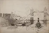 Hayley Lever, - ''Tower Bridge, London''- 3 etchings, c. 1910, 1 signed, titled and annotated '1st state' in