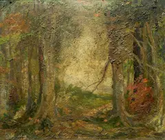 - Fall Landscape- by May Ames, oil on canvas, 1925, offered Oct 2015