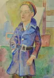 William Sommer, - Boy in Blue Coat-