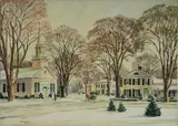 Kinley Shogren, - Chagrin Falls-, watercolor on paper