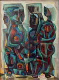 Charles Campbell, - ''Gentile Witness''-, oil on masonite