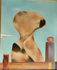 Charles Campbell, - ''Patient Madonna''-, oil on masonite