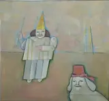 Mary Spain, - ''Sherman and Lee''-, oil on canvas, 1977