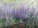 Carl Krabill, - Wisteria-, oil on canvas, 1987