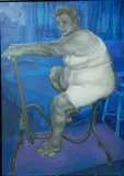 Shirley A. Campbell, - ''Tall and Tempting was Charmaine''-, oil on canvas