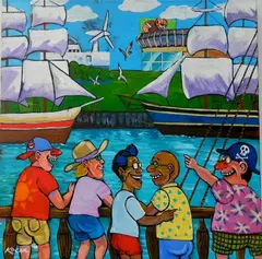 George Kocar, - Tall Ship-, acrylic on canvas, 2010