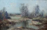 Willi Bauer, - Summer Landscape-, oil on canvas