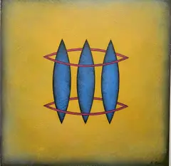 - ''Combination 6''- by Martha Hubert, acrylic on canvas, offered Oct 2015