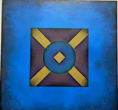 - ''Combination 10''- by Martha Hubert, acrylic on canvas, offered Oct 2015