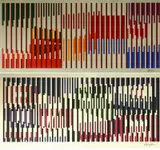 - Untitled- by Yaacov Agam, silkscreen in colors (diptych), both, offered Oct 2015
