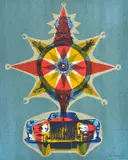 Dorr Bothwell, - ''Gloria Mandi Mandala''-, silkscreen in colors, 1971