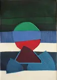Bertrand Dorny, - ''BAT''-, aquatint, etching, engraving and sandpaper in colors, 1977