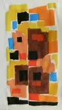 Werner Drewes, - ''Autumn Gold'' (Rose 264)-, woodcut in colors, 1969