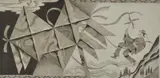 David Kaplan, - ''Flight of the Mandarin''-, etching