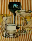 Jeanette Pasin Sloan, - ''La Terrazza''-, lithograph in colors, 1987